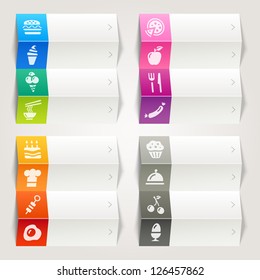 Rainbow - Food and restaurant icons / Navigation template