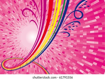Rainbow fountain