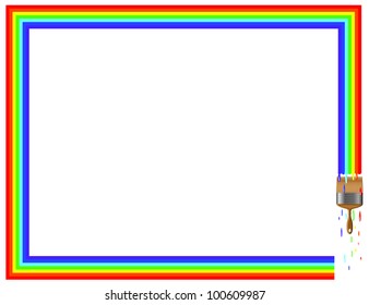 Rainbow Frame, Vector.