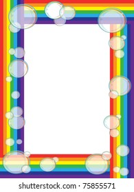 Rainbow frame,vector