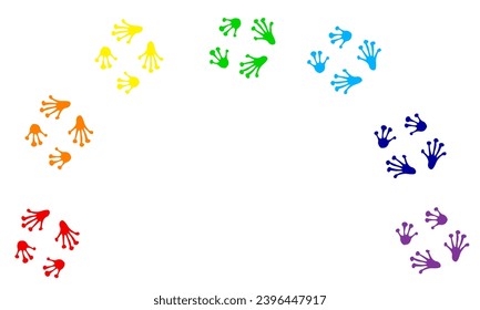 Regenbogen-Frosch-Pfosten schwarz einzeln auf weißem Hintergrund.afrikanische Vektorgrafik, Wildtier-Doodle-Stil für verschiedene Design-Anwendungen , Buch, Banner , Flayer oder Stoffmuster