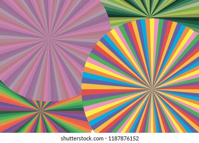 Rainbow geometric abstract pattern background