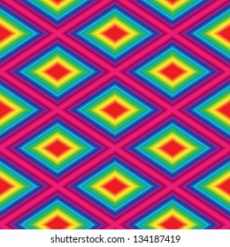 Rainbow geometric pattern. Seamless spectrum background. Vector EPS10.