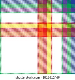 Glen de arcoiris Plaid texturizado patrón sin costura adecuado para textiles y gráficos de moda