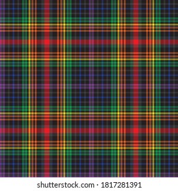 Glen de arcoiris Plaid texturizado patrón sin costura adecuado para textiles y gráficos de moda
