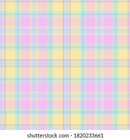 Rainbow Glen Plaid textured seamless pattern suitable for fashion textiles and graphics