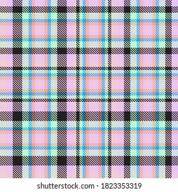 Rainbow Glen Plaid textured seamless pattern suitable for fashion textiles and graphics