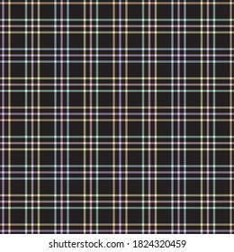 Rainbow Glen Plaid textured seamless pattern suitable for fashion textiles and graphics