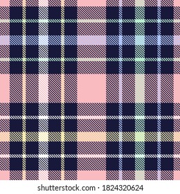 Rainbow Glen Plaid textured seamless pattern suitable for fashion textiles and graphics