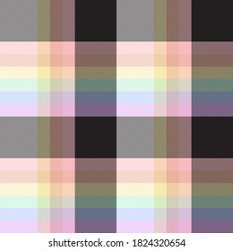 Rainbow Glen Plaid textured seamless pattern suitable for fashion textiles and graphics