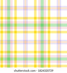 Rainbow Glen Plaid textured seamless pattern suitable for fashion textiles and graphics