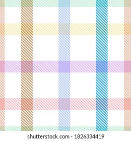 Glen de arcoiris Plaid texturizado patrón sin costura adecuado para textiles y gráficos de moda