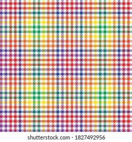 Glen de arcoiris Plaid texturizado patrón sin costura adecuado para textiles y gráficos de moda