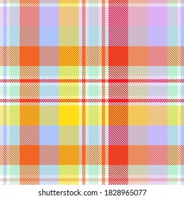 Rainbow Glen Plaid, nahtlos strukturiert, geeignet für Modetextilien und Grafiken