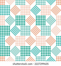 Rainbow Glen Plaid textured seamless pattern suitable for fashion textiles and graphics Seamless pattern with squares.