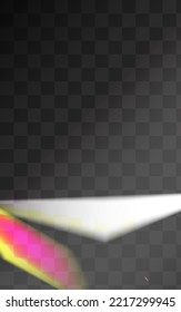 Rainbow Glints Vector Transparent Background. Holographic Blur Overlay Border. Holo Sparkle Abstract Wallpaper. Shiny Festive Spectrum Branch.