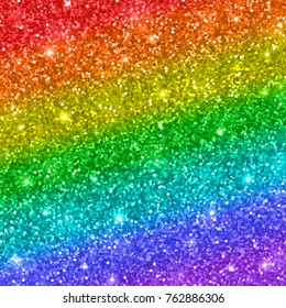Rainbow Glitter Background. Vector