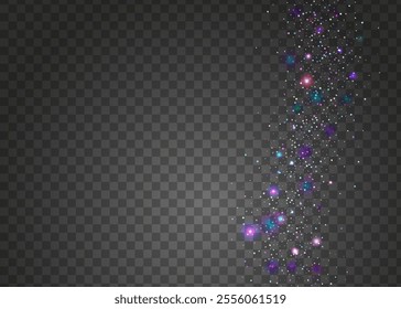 Rainbow Glitter. Cristal Ribbon. Festive Effect. Happy Pattern. Pink Glare Tinsel. Transparent Serpentine. Laser Abstract Cristals. Digital Banner. Purple Rainbow Glitter