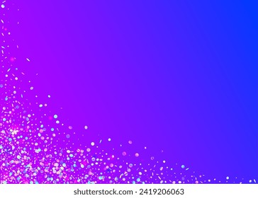 Rainbow Glitter. Light Abstract Backdrop. Neon Paper. 3d Concept. Digital Banner. Pink Happy Tinsel. Falling Poster. Unicorn Effect. Purple Rainbow Glitter