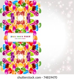 rainbow glossy candy circle background color