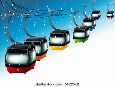 Rainbow gondolas