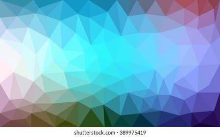Rainbow Gradient abstract geometric triangular polygon style illustration graphic background