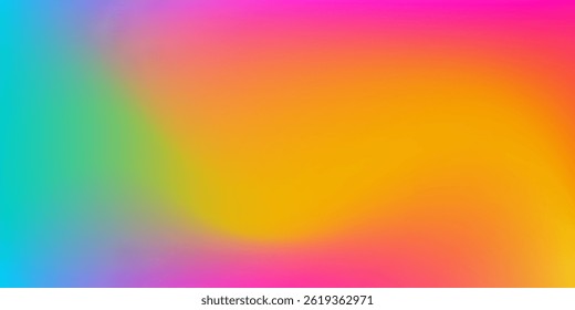 Rainbow gradient background with abstract rainbow colors gradation pattern and texture. Vector color gradient background with colors mesh