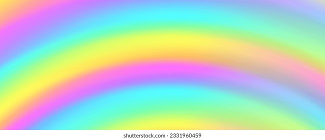 Rainbow gradient background. Abstract spectrum color texture. Neon holographic bsckdrop with blend effect. Vector unicorn wallpaper.