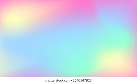 Rainbow Gradient Background, With Blurred Style, Soft Gradient, Vector Wallpaper.