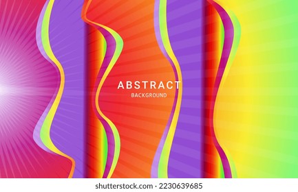 Fondo de color de gradiente arcoiris para el diseño de medios sociales ristra la ilustración vectorial de patrón.