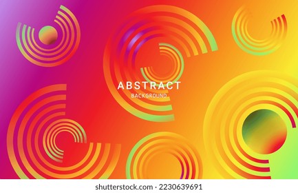 Rainbow gradient color background for social media design ripples pattern vector illustration.
