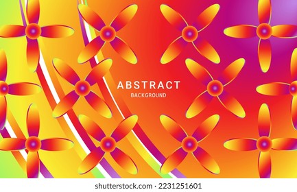 Rainbow gradient color background for social media design ripples pattern vector illustration.