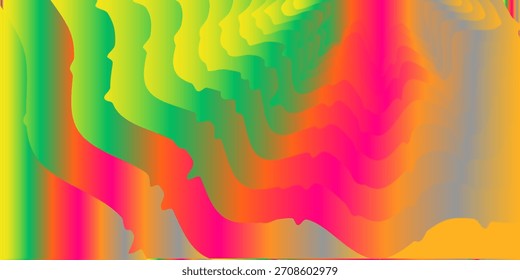 Fondo abstracto de la raya colorida del gradiente del arco iris con los tonos fluidos lisos y los Elementos visuales vibrantes ideales para las aplicaciones modernas creativas del diseño