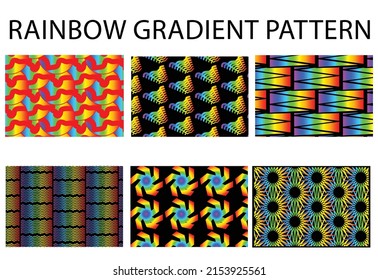 Rainbow gradient geometric new pattern background