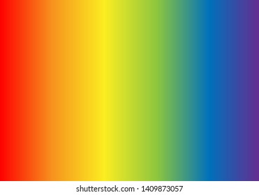 Rainbow gradient. LGBT community flag colors