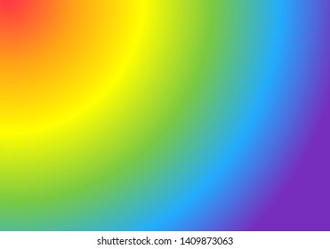 Rainbow gradient. LGBT community flag colors