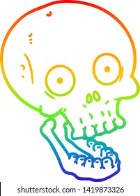 rainbow gradient line drawing of a 