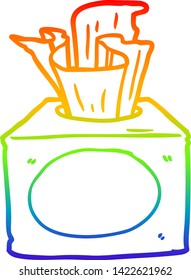 Regenbogen-Farbverlauf-Zeichnung einer Taschenkasten