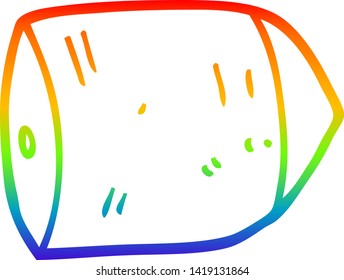 dibujo de una viñeta grande con gradiente de arco iris
