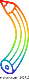 Regenbogengradientenzeichnung eines Cartoon-Farbstift