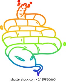 dibujo de una serpiente venenosa de dibujos animados
