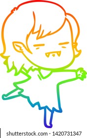 dibujo de una caricatura de una chica vampiro no muerta bailando