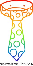 rainbow gradient line drawing of a cartoon loud tie