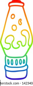 dibujo de una lámpara de lava de dibujos animados