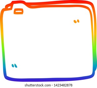 Regenbogengradientenzeichnung einer Cartoon-Papierdatei