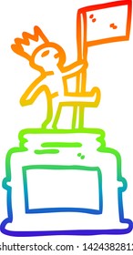 dibujo de una estatua del monumento de la caricatura