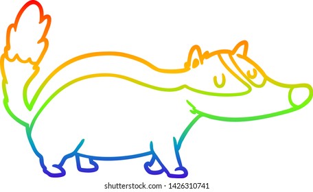 Regenbogen-Farbverlauf-Zeichnung eines Cartoon-Plakaters