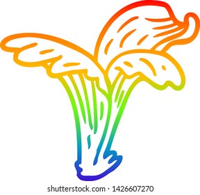 dibujo de la línea de gradiente de arco iris de una salpicadura de agua de dibujos animados