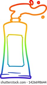 dibujo de una crema de dibujos animados en tubo