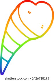 Regenbogen-Farbverlauf-Zeichnung eines Cartoons Liebessymbol
